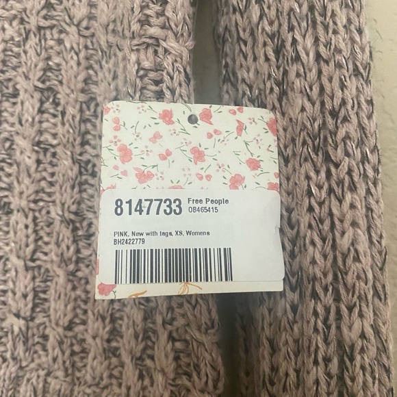 Free People Marled Knit Turtleneck Cropped Sweater - Picture 3 of 6